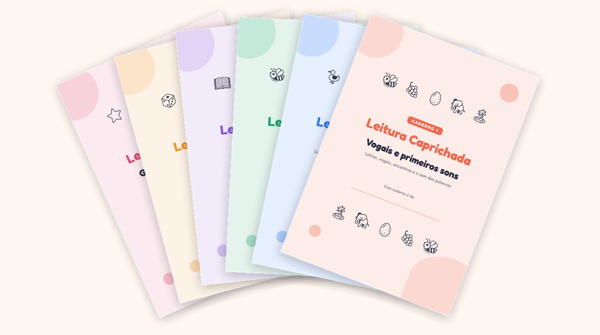 Os 6 cadernos do Leitura Caprichada