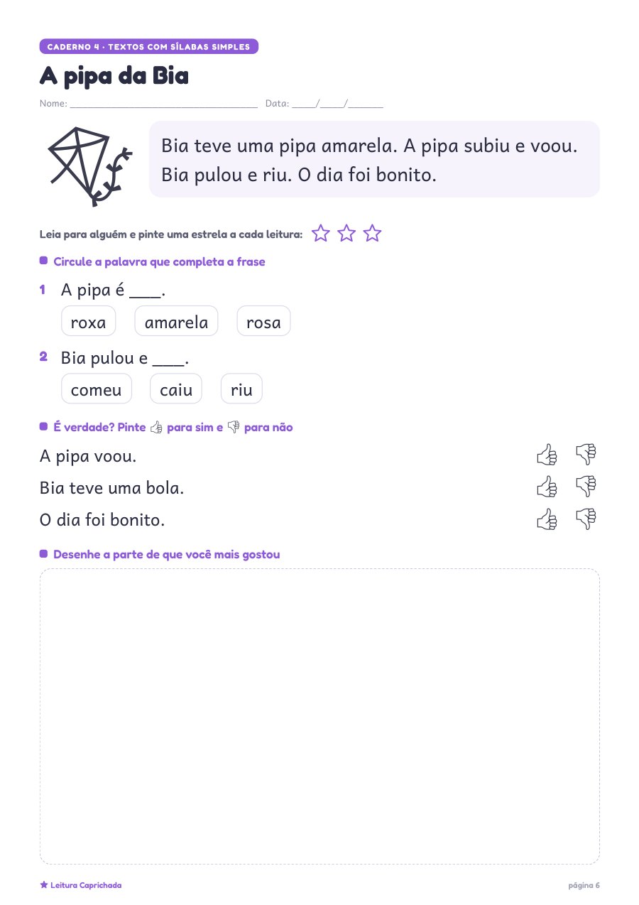 Texto A pipa da Bia